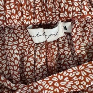 Rust colored wide leg flowy pants